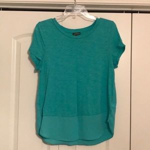 Small turquoise express top.